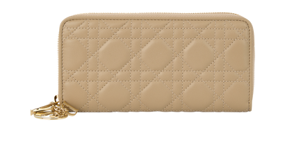 Christian Dior Lady Dior Voyageur Wallet, front view